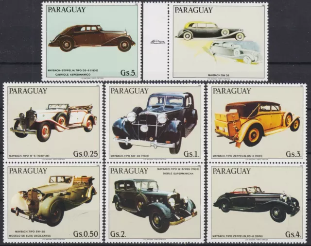 Paraguay 1986 Vintage Cars Maybach Automobiles Motoring Transport MNH/1