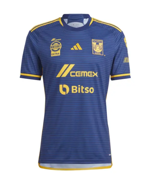 adidas UANL Tigres 2023-24 Away Jersey - Team Blue/Gold