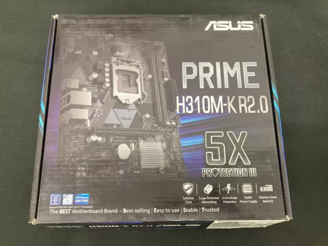 Brand new, Asus Prime H310M-K R2.0, Socket 1151 Supporting 8th/9th Gen CPU,DDR4