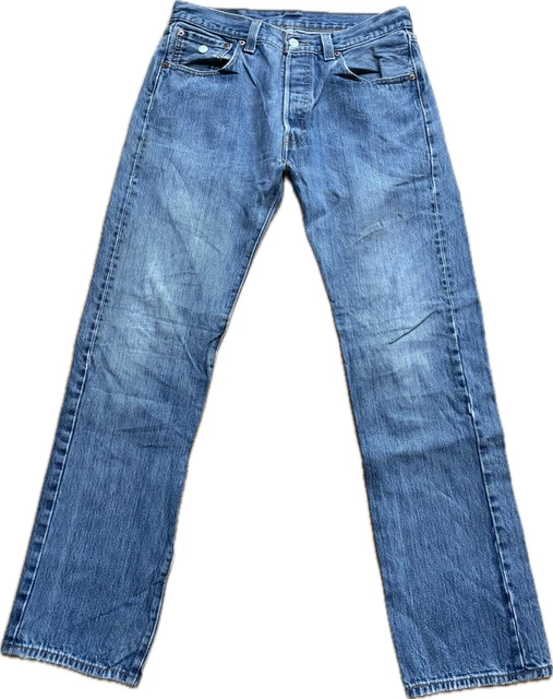 VINTAGE LEVIS 501 Jeans 30 x 32 Mid Blue 27067 22.95 PicClick UK