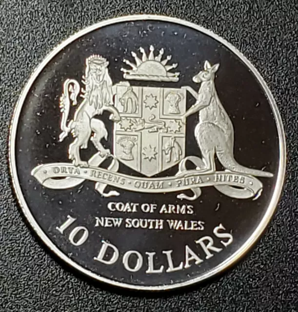 1987  Australia $10 Silver Coin with OGP Mintage 50,000