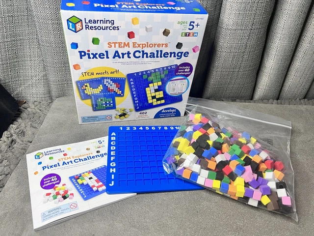 LEARNING RESOURCES STEM Explorers Pixel Art Challenge Homeschool Kids ...