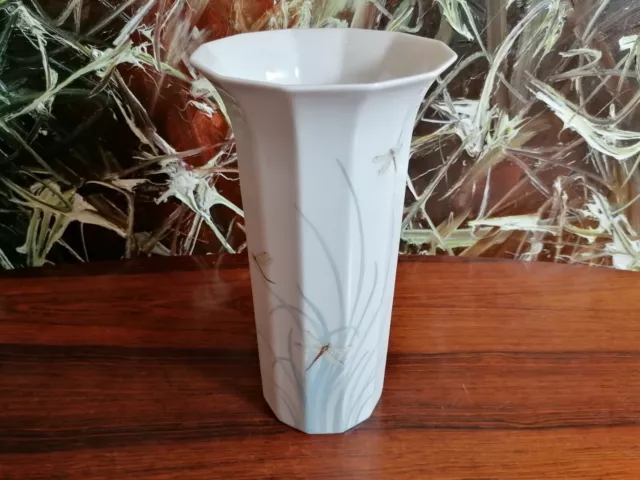 ROSENTHAL Studio-Linie, POLYGON Milos Libelle, edle Vase 25,5cm - Tapio Wirkkala