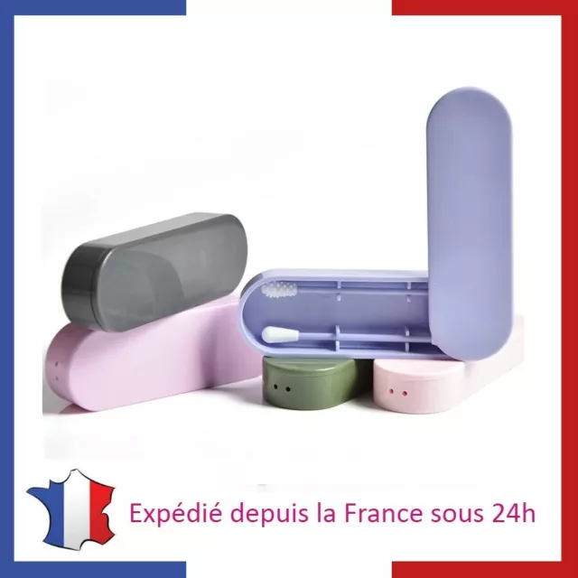 2 Coton Tige en Silicone Boite Lavables Réutilisables Durable Maquillage Oreille