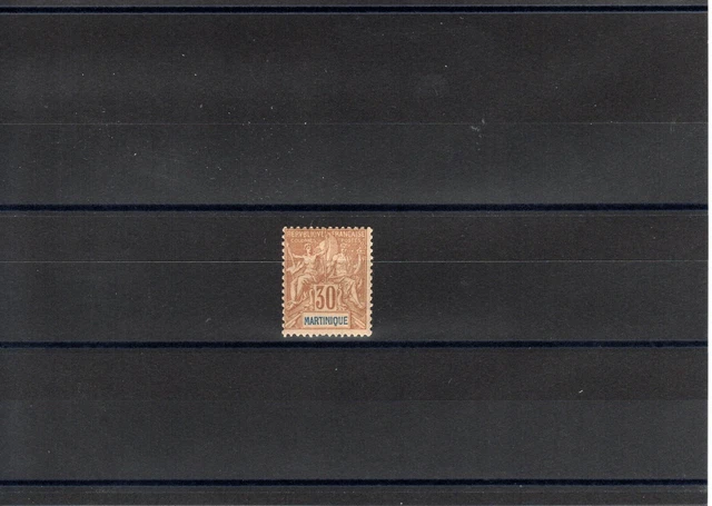 Timbre Martinique France Colonie 1892 N°39 Neuf* Mh