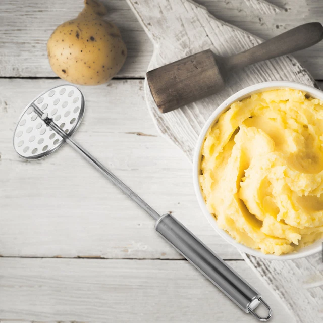 2 piezas apisonador de patatas triturador de ajo molino de trituración de patatas bebé