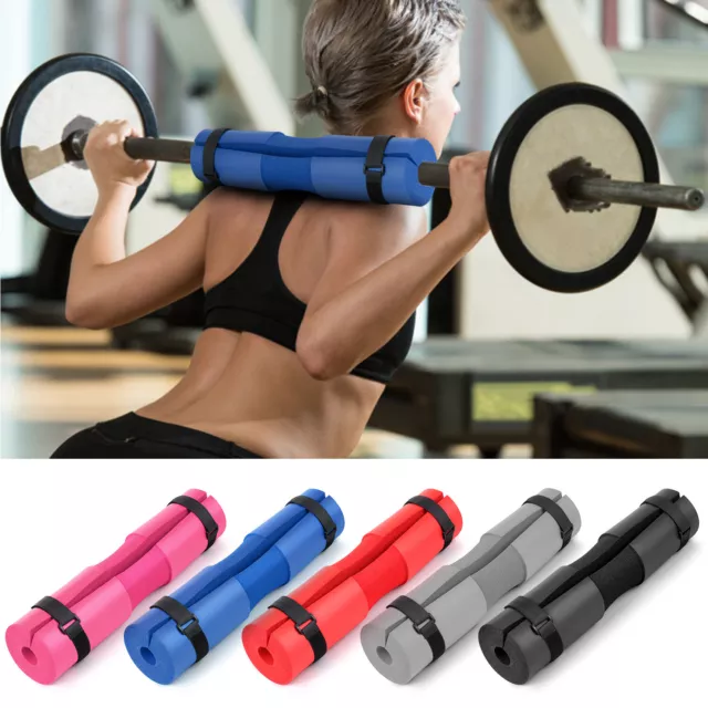 Barbell Squat Pad Neck Shoulder Protective Pad Support with Fixing Straps N5N3