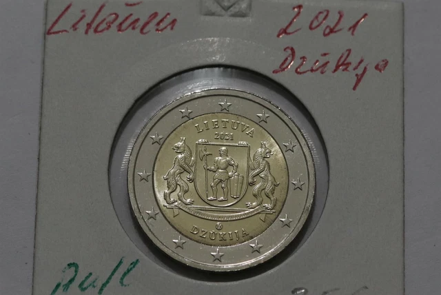 LITHUANIA 2 Euro 2021 ( DZUKIJA ) Comm. Bi-Metallic 2€ Coin B46 #K367