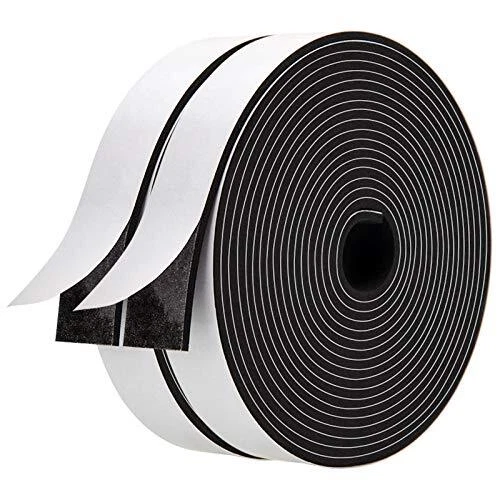 Foam Strips w/ Adhesive 2-Roll (1 Wide X 1/8 Thick) Neoprene Weather Stripping