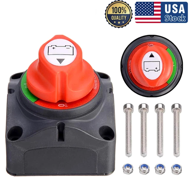 2X BATTERY SWITCH Power Cut On/Off Master Disconnect Isolator Car Van