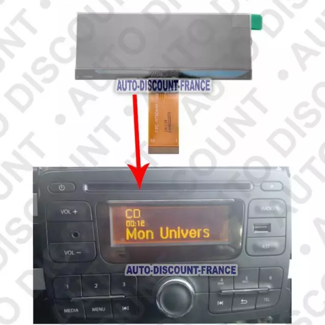 ECRAN LCD AFFICHEUR Autoradio Pour Dacia Duster, Logan, Sandero 2, Dokker,  Lodgy EUR 99,99 - PicClick FR