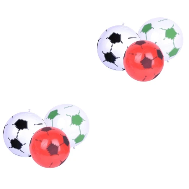 6 Ballons De Plage Gonflables Avec Emojis - Jouet Pour Piscine, Plage Ou Fête - Coloré Et Amusant