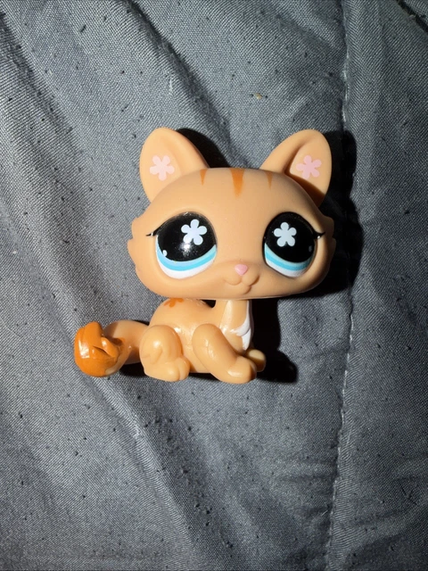 authentic littlest petshop LPS 1868 crouching cat kitty