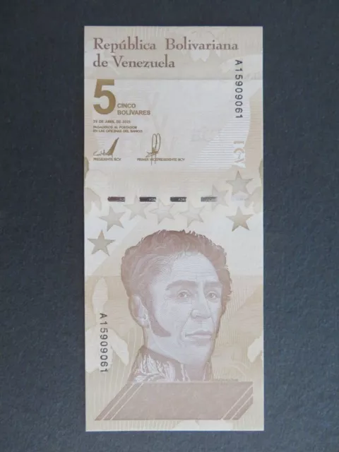 Venezuela Banknote 5 Bolivares Digitales 2021 kassenfrisch (UNC)