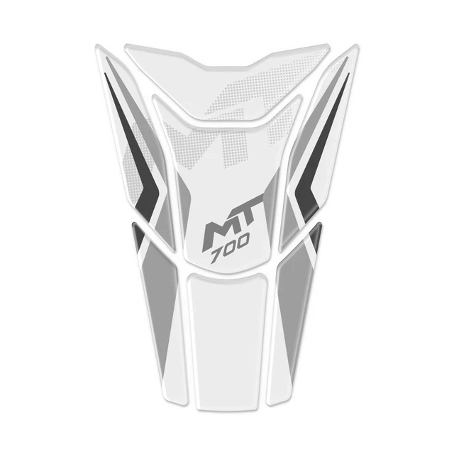 AZ Graphishop Adesivo Paraserbatoio Per BMW F 700 GS (2012-2015) – Modello GP-142(M), Rosso Linea Bianca, Effetto 3D, Made In Italy