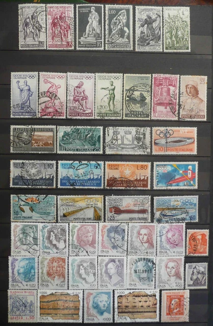 Italie - Lot De Timbres Obliteres