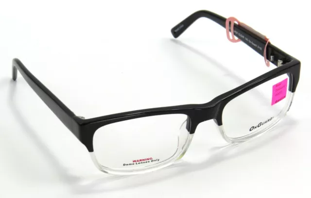 Hilco OnGuard OG 015 Black/Clear Plastic Safety Glasses Frames, 50-18-140