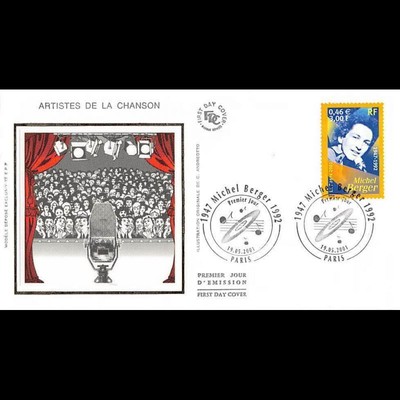 Artiste de la chanson Française Michel Berger Encart CEF 19/5/2001 Paris 