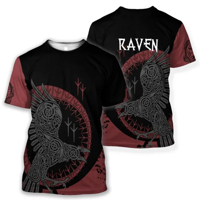 Viking Raven Pullover T-shirt S-5XL