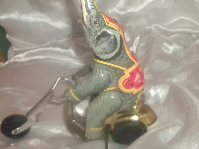 vintage circus elephant tin Windup Toy 1950’s