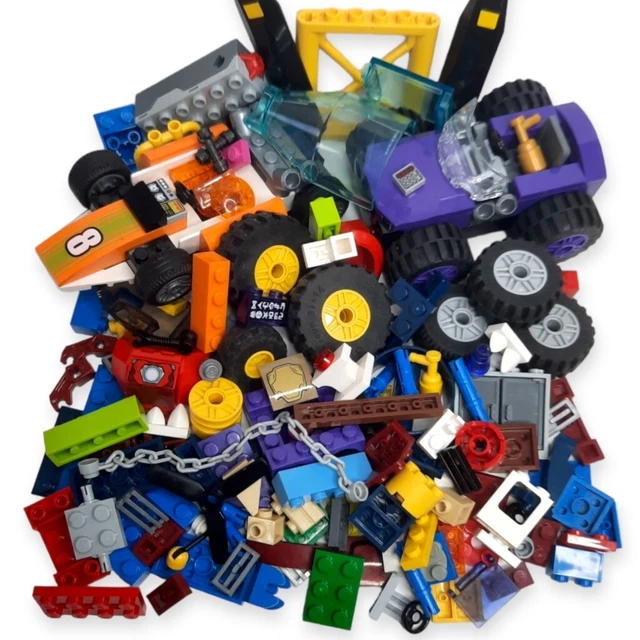 ASSORTED LEGO MIXED Lot Bricks Blocks Pieces Tires Vehicle Wheels Race