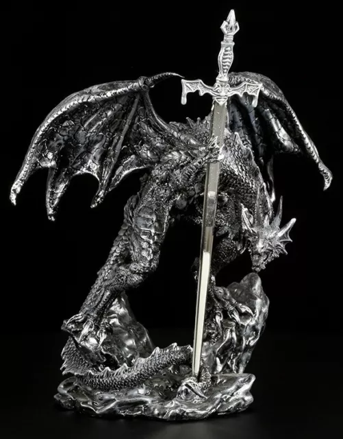 Drachen Brieföffner - War Dragon - Fantasy Postöffner Dekostatue