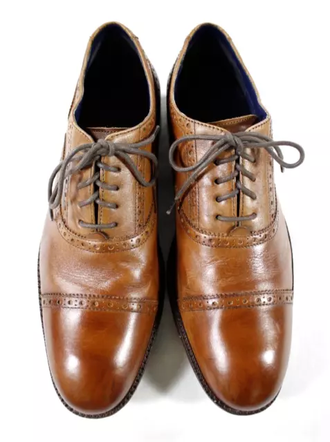 COLE HAAN MEN'S Wayne Cap Toe Oxford Brogue Shoes C30689 British Tan 9. ...