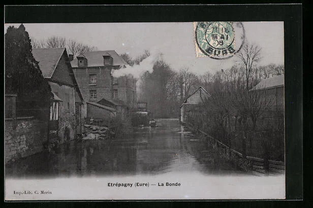 CPA Etrépagny, La Bonde 1906