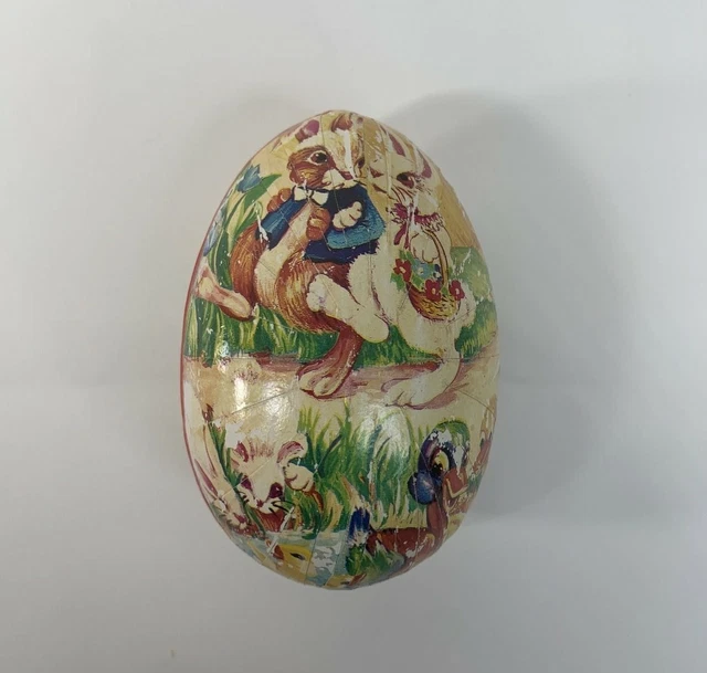 VINTAGE PAPIER MACHE Egg Bunny Rabbit Easter Duck Paper 299.24 PicClick