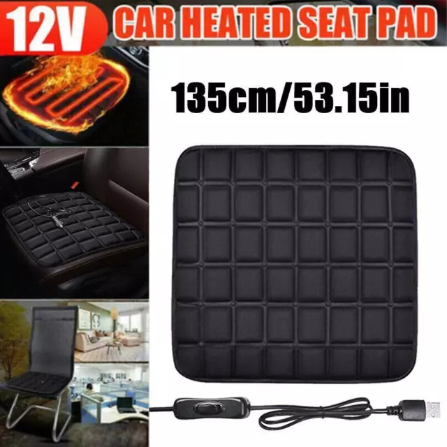 Universal Car Seat Pad Cushion Cover Electric Heating Heater Mat' Warm M1K2 W3Y8 2