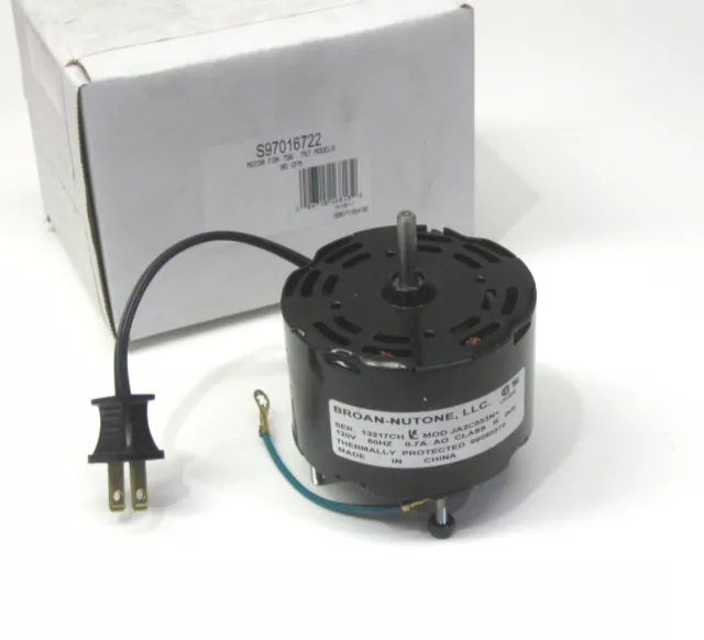 Broan Nutone S97016722 Bathroom Fan Motor for 756x 757 80 CFM Models