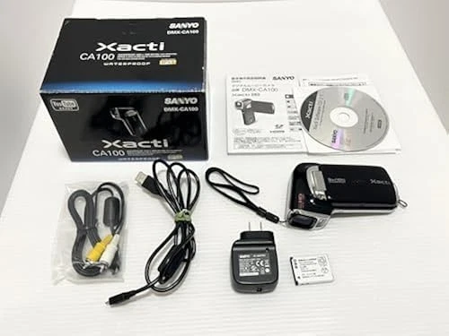 SANYO XACTI DMX-CA100 Waterproof Full HD Camcorder Black 14MP