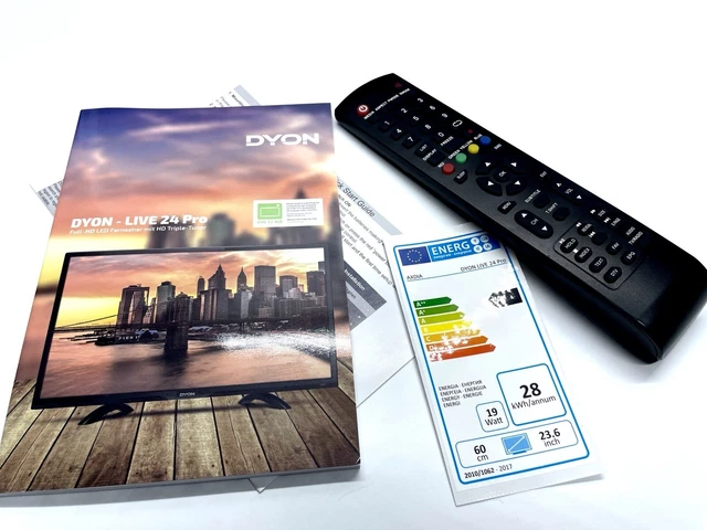 Dyon Gamma 24 Lcd Tv Dvb S2 DYON LIVE PRO FULL HD 24 Zoll TV Fernseher Triple Tuner DVB-C,S2,T2 LCD