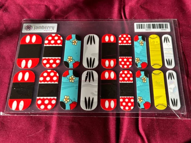 Jamberry Custom Mickey And Minnie Mouse Disney Nail Art