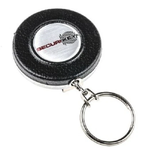 Securikey RETRACTABLE KEY CHAIN Steel Casing With Stainless Steel Chain*UK Brand