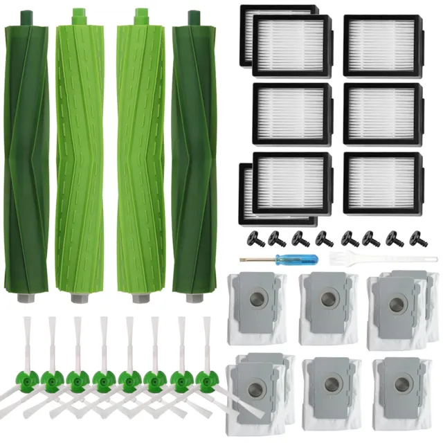 iRobot Roomba Authentic Replacement Parts - Roomba e, i, & j Series  Replenishment Kit, (3 High-Efficiency Filters, 3 Edge-Sweeping Brushes, and  1 Set
