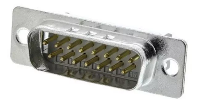 3M 8200 Series 2.76mm Pitch 15 Way IDC D-sub Connector, Plug, Steel Shell