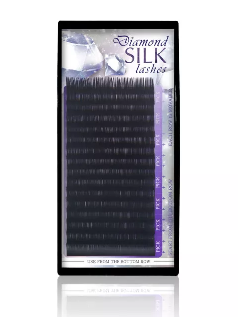 DIAMOND SILK Russes Volume Cils (3D-6D) Individuels en Soie- Extensions de Cils