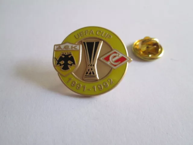 a2 AEK ATHENS - SPARTAK MOSCOW cup uefa europa league 1992 football pins