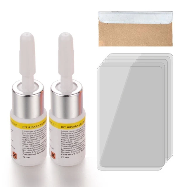 Nano liquido di riparazione per auto vetro crepe e chip kit strumenti di riparazione