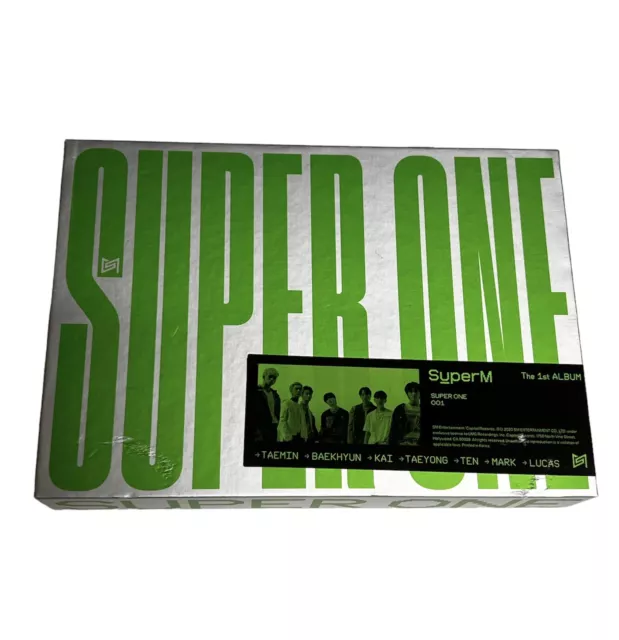 SuperM 1st Album 'Super One' One Version CD Photobook Poster Music K-pop 321602