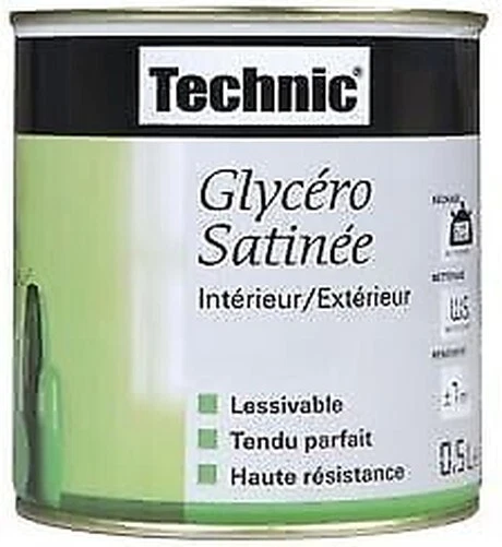 Vernice Acrilico Satinato Marrone Legna Interno di Fuori Technic 0.5l