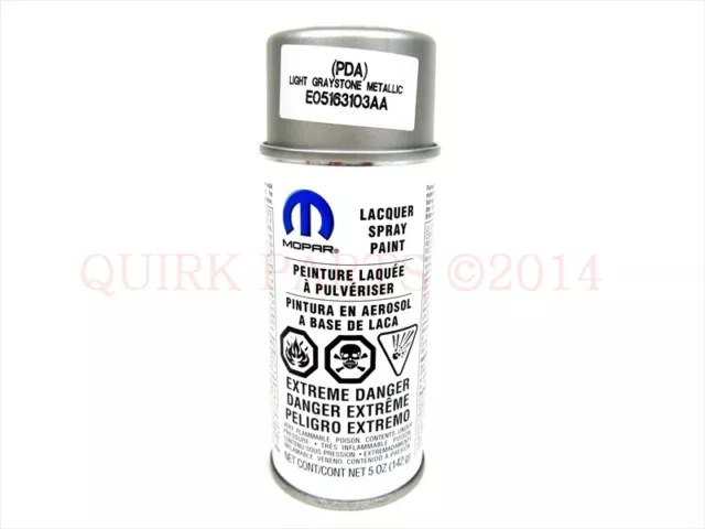 Jeep Dodge Chrysler PDA LIGHT GRAYSTONE METALLIC TOUCH UP SPRAY PAINT 5 OZ MOPAR