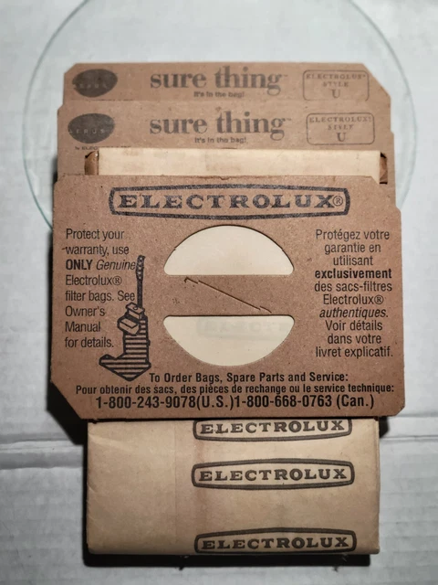 3 Bags for Electrolux Upright Vacuum Style U ~ 4 Ply