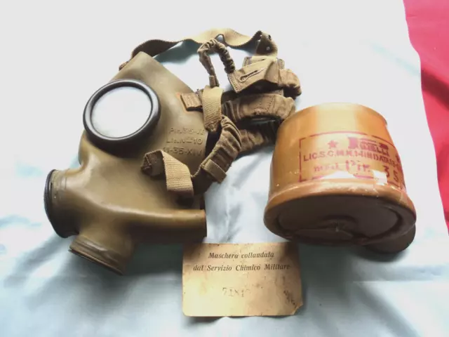 ww2 regio esercito maschera antigas coloniale fronte pirelli truppa ventennio 34