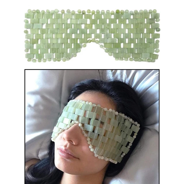 Masque Oculaire En Jade - Thérapie Pour Les Cernes, Maux De Tête - Neuf