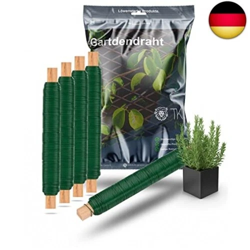 TK Gruppe Timo Klingler 6er Bindedraht Set - Draht Wickeldraht grün -