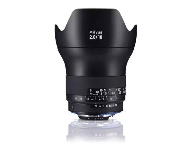 Zeiss 18mm f2.8 Milvus SLR Lens Nikon ZF.2 Fit
