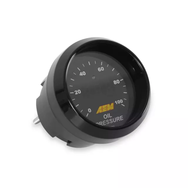 AEM Electronics Oil / Fuel 52mm Pressure Gauge 0-100PSI outputs to data logger