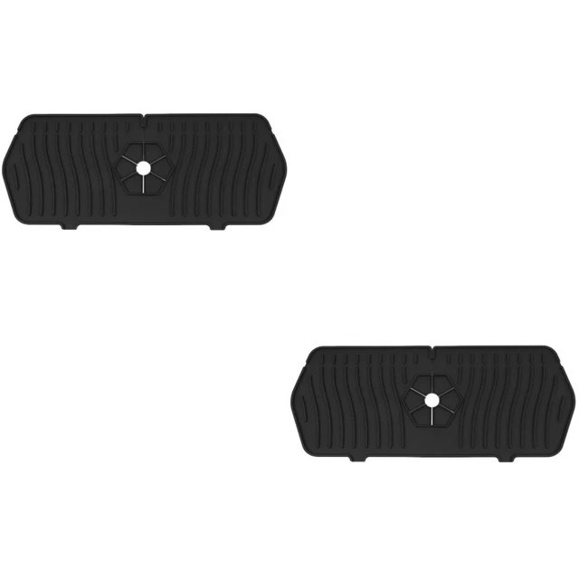 2x cuscinetto lavandino scarico rapido cuscinetto assorbente tappetino da cucina tappetino asciugatrice in silicone